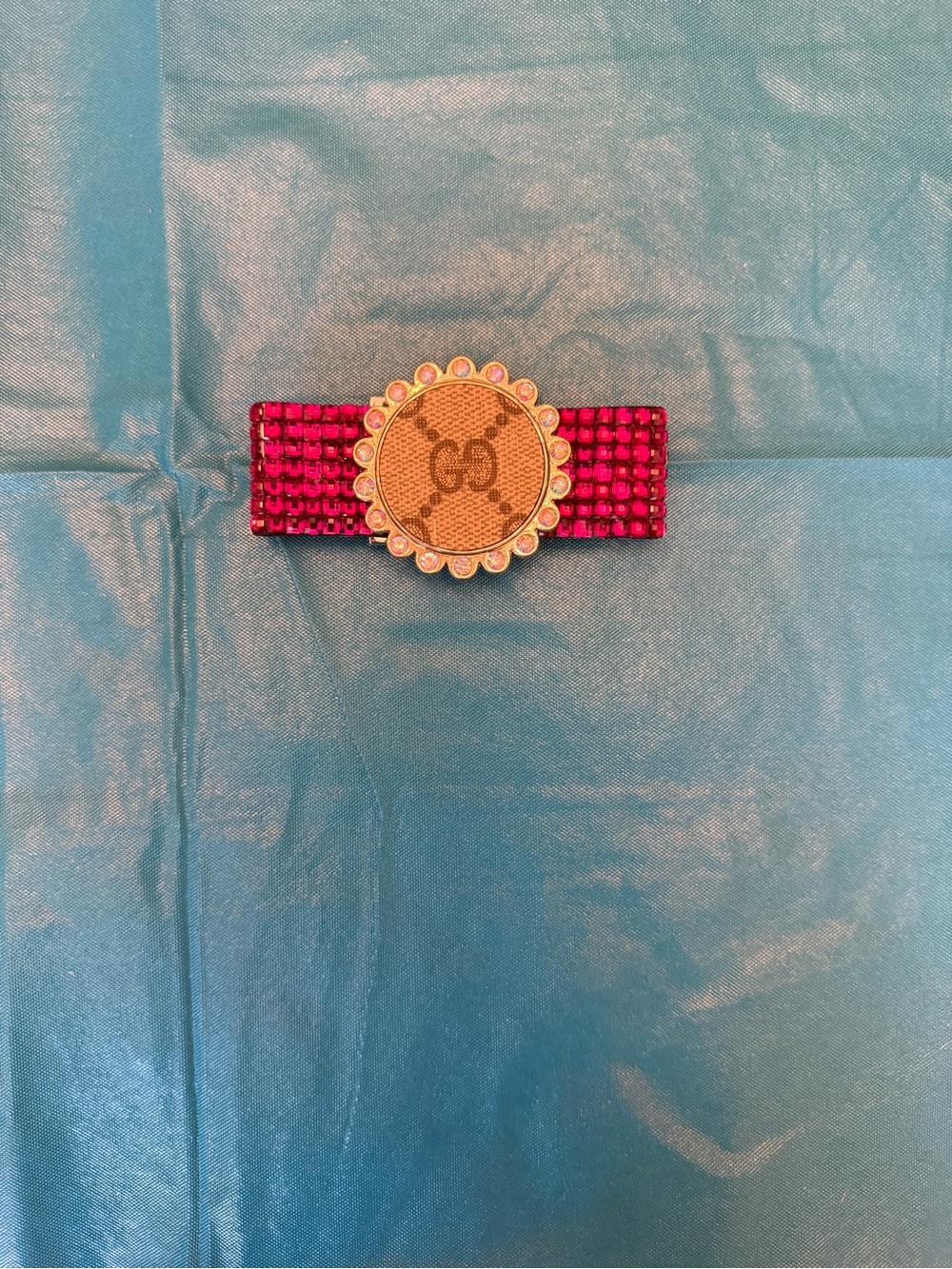 GG Crystal Pink Bracelet Cuff